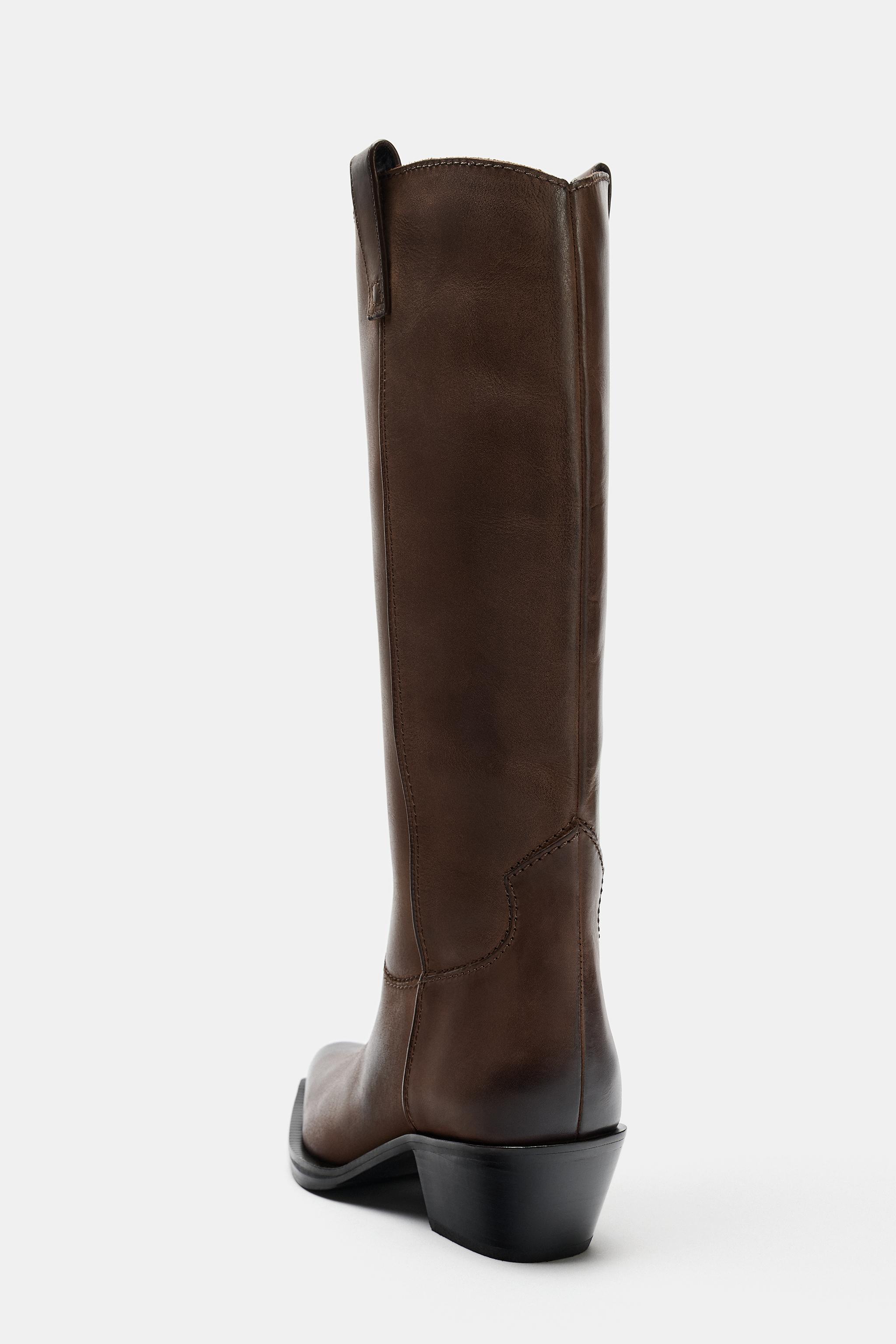 LEATHER COWBOY BOOTS