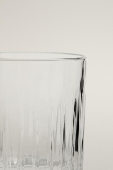 CRYSTALLINE TUMBLER WITH RAISED DESIGN - Transparent by Zara - Image 2