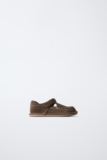 BAREFOOT LEATHER DECK SHOES - Brown by Zara - Image 0