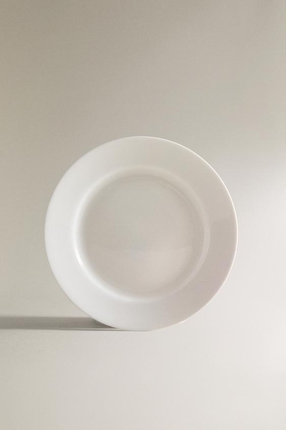 PRATO DE PÃO BONE CHINA - Branco da Zara - Imagem 0