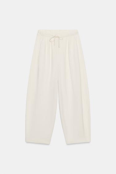 PANTALÓN BALLOON - Crudo de Zara