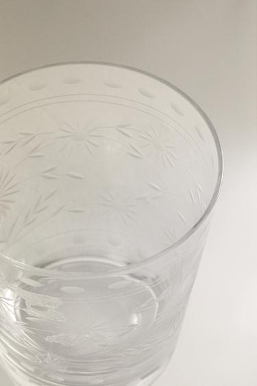 ENGRAVED GLASS TUMBLER - 990 by Zara - Image 2