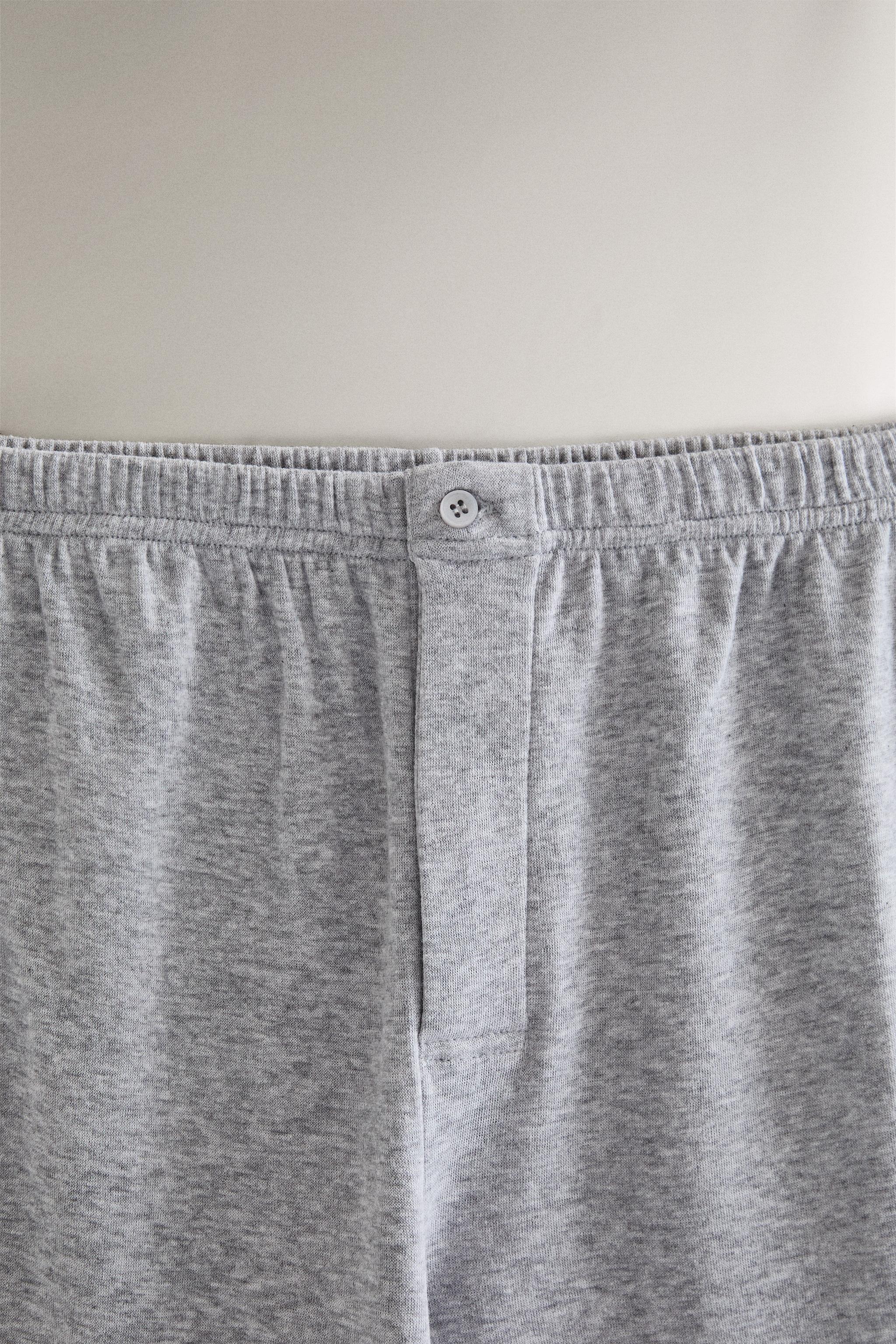 COTTON PANTS — Gray
