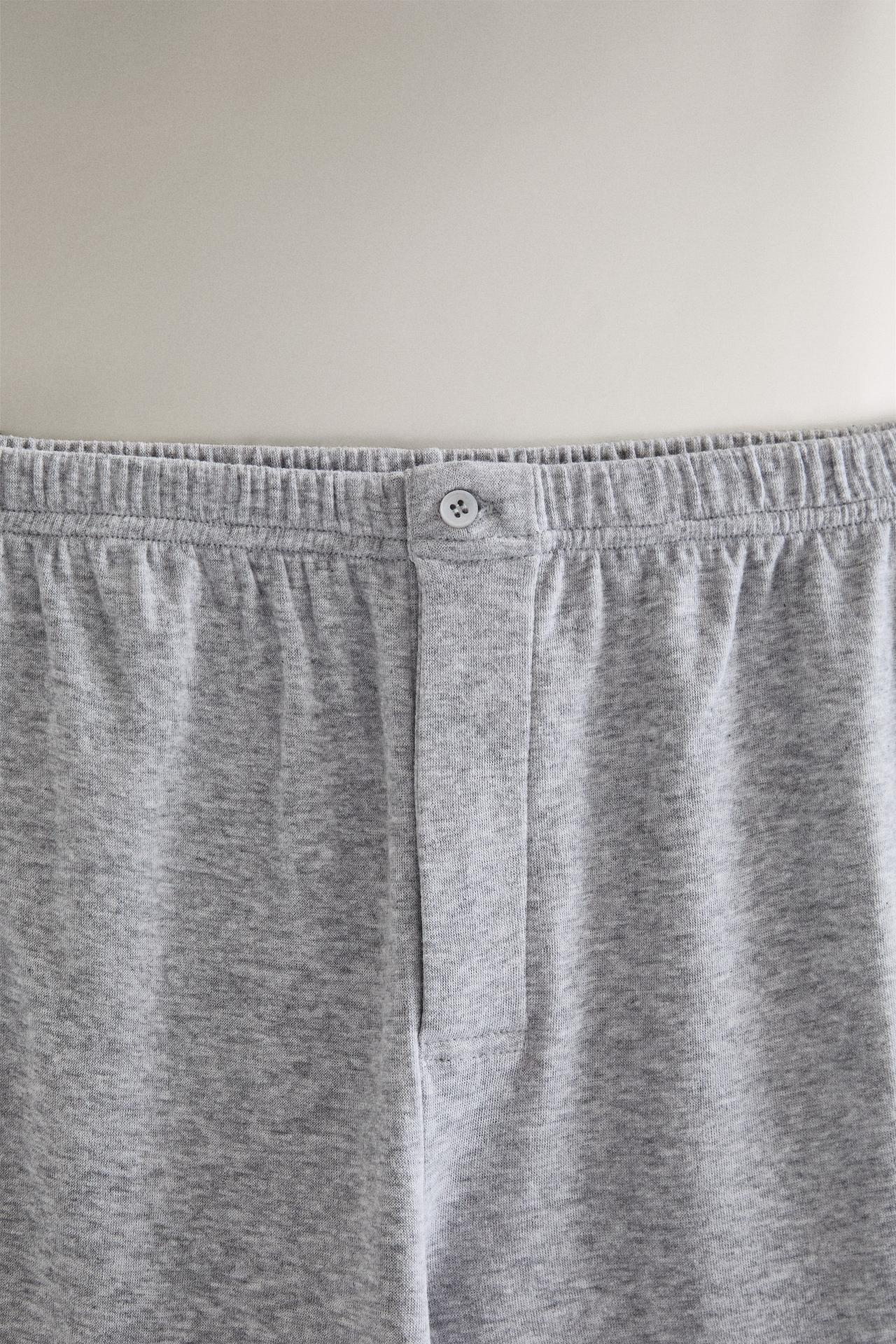 COTTON PANTS — Gray