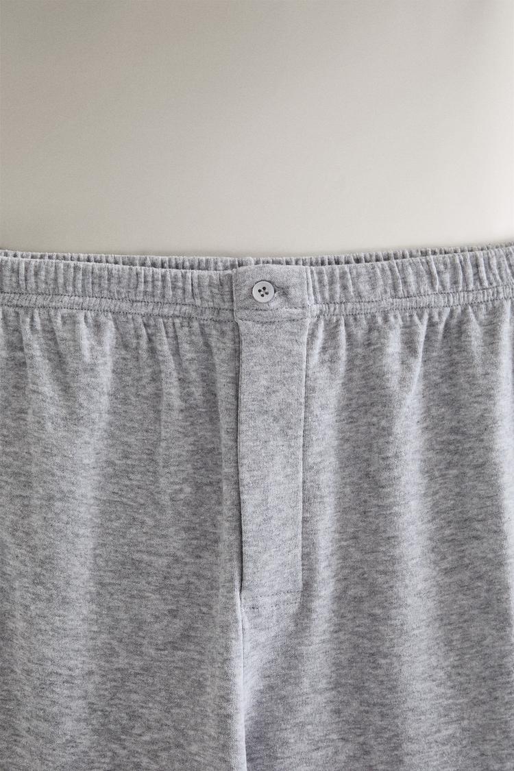 COTTON PANTS — Gray