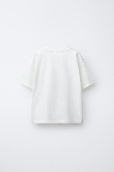 GRAFFITI PRINT T-SHIRT - White by Zara - Image 1