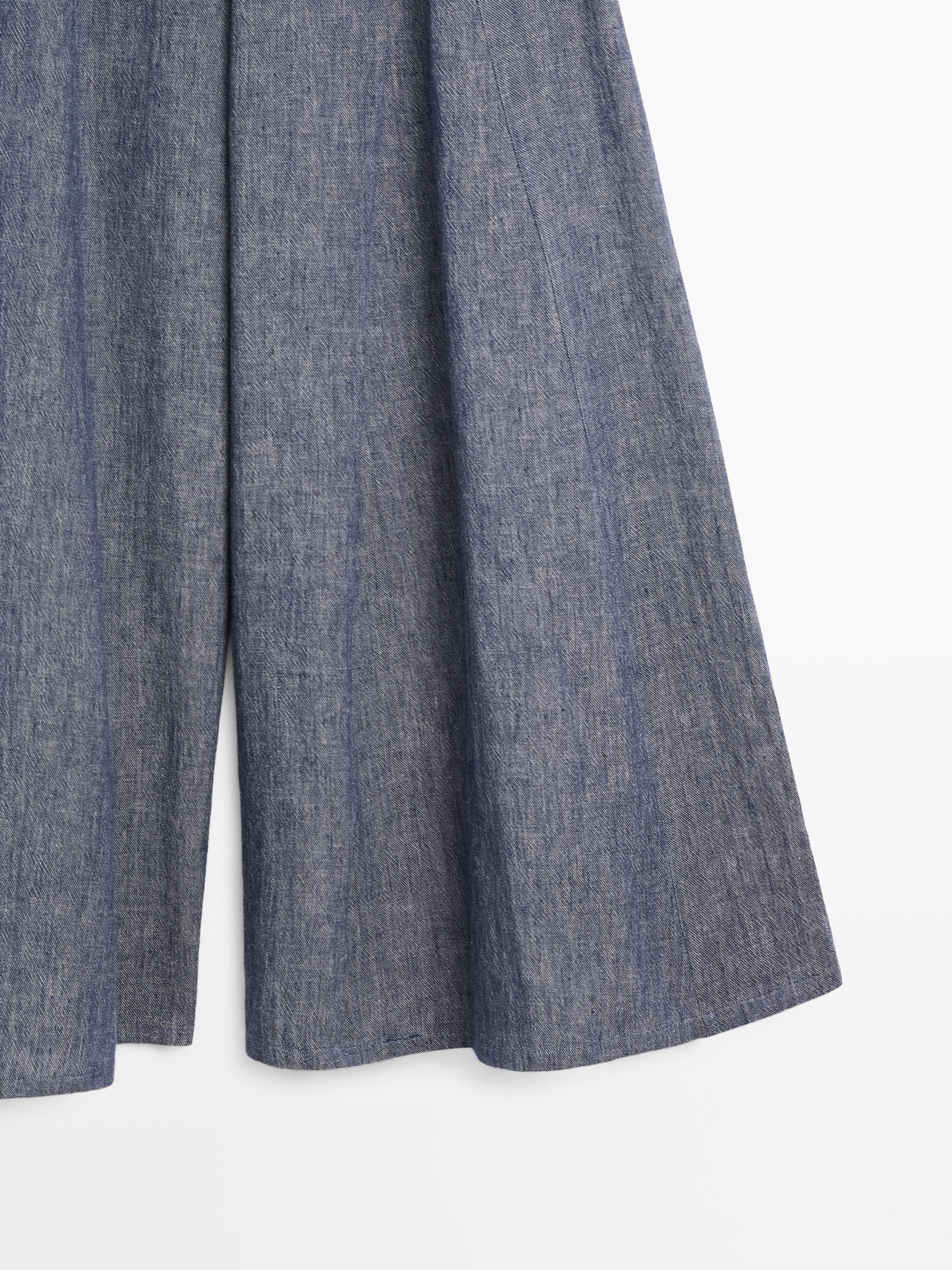 Pantalon palazzo avec plis