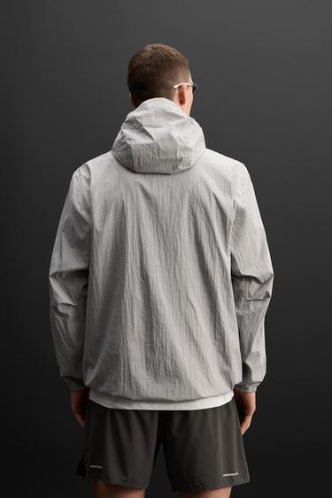 TECHNICAL HOODED JACKET - Pearl grey by Zara - Image 2