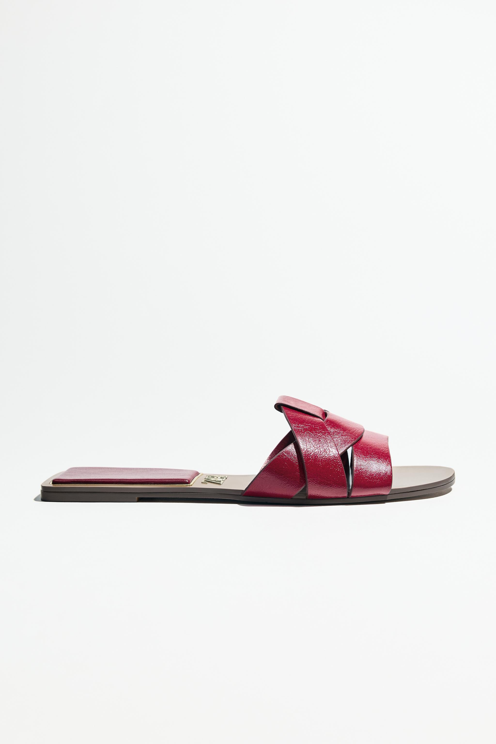 ZARA ザラ サンダル 新品レア ZARA ザラ チャンキーサンダル 42 黒 27cm 厚底