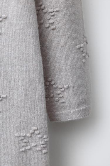 COMBINAISON LONGUE EN MAILLE AVEC ÉTOILES BRODÉES - Gris clair de Zara - Image 2