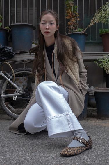 SOFT BUTTON COAT - Beige marl by Zara