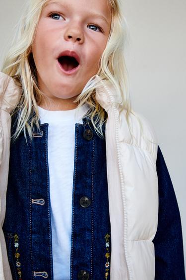 WATER-REPELLENT PADDED GILET - Ecru by Zara