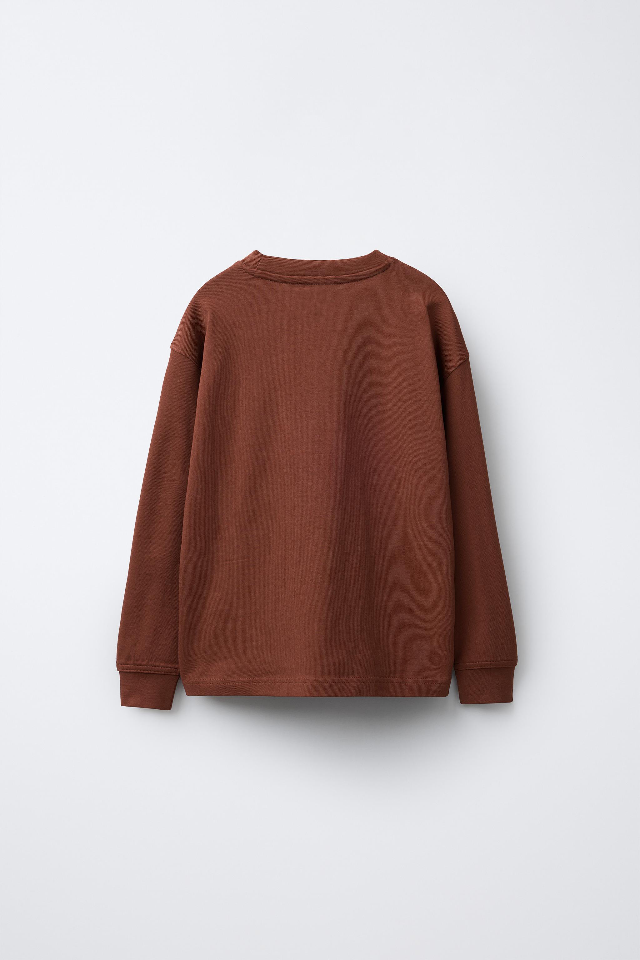 T-SHIRT LOURD À INSCRIPTION BRODÉE