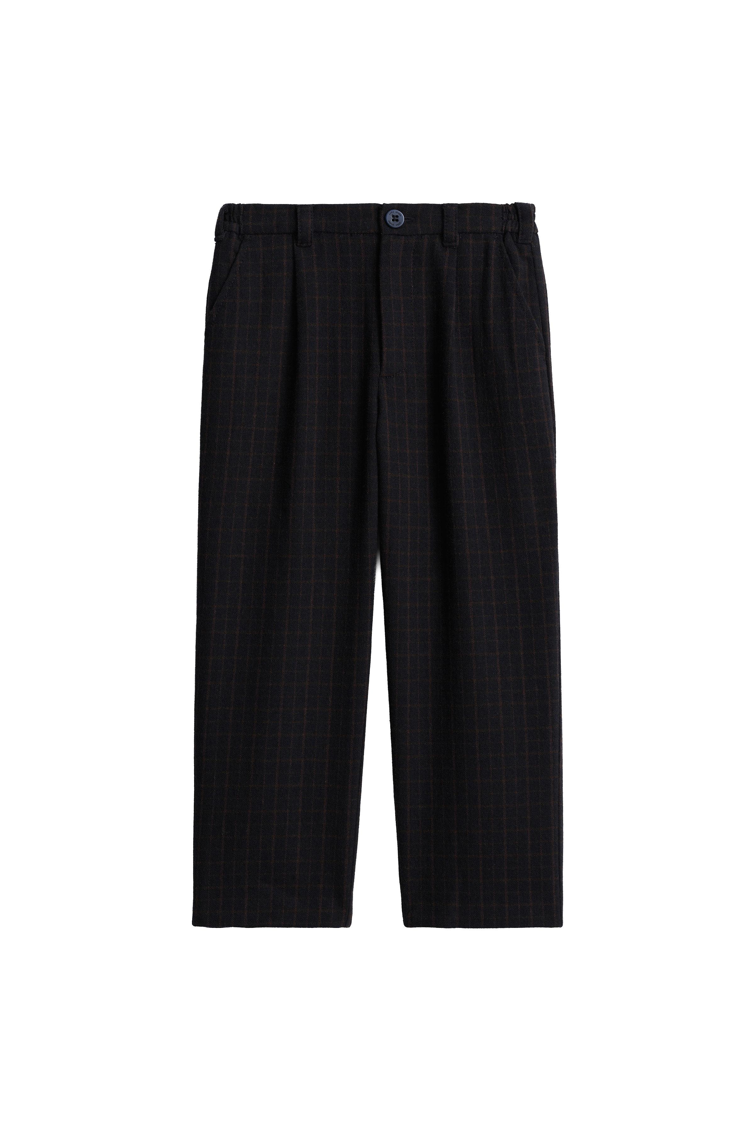 LIMITED EDITION PLAID WOOL CHINO PANTS