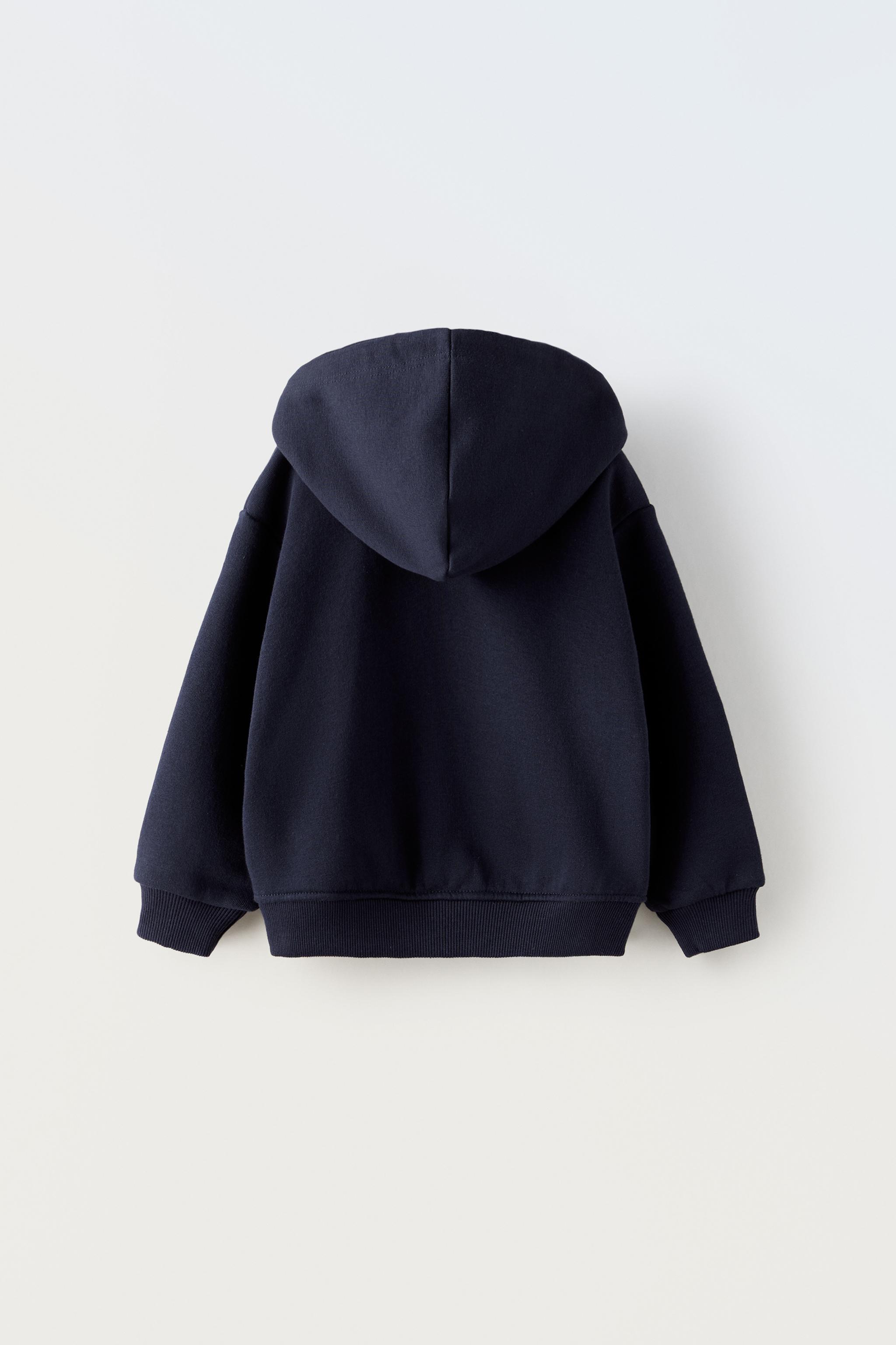 Zara deals hoodie in navy blue Size XL