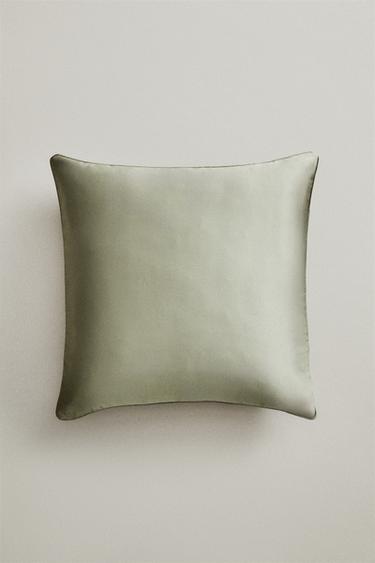 SATEEN CUSHION COVER - Green / Blue by Zara - Image 5