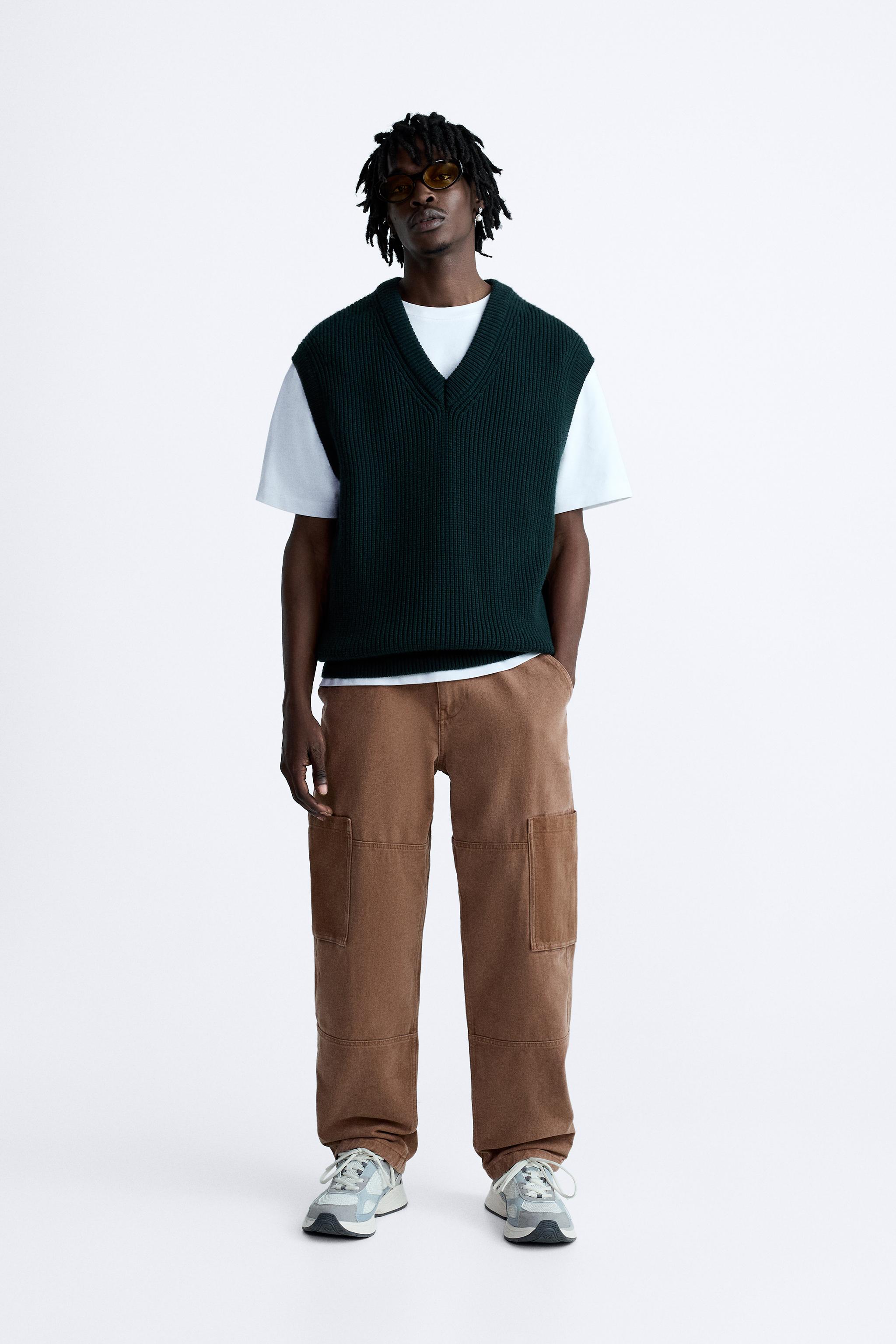 CARPENTER POCKET PANTS - Light brown