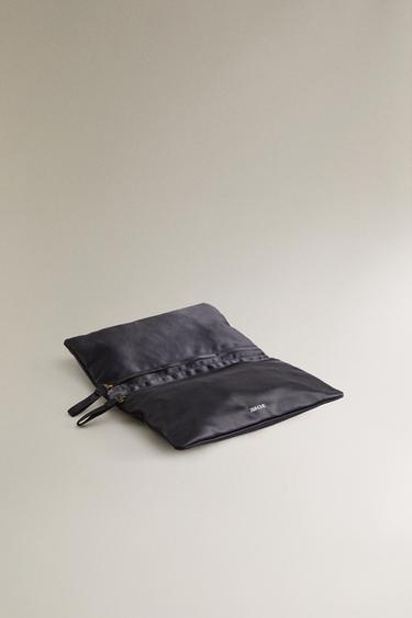 SATEEN OBJECT HOLDER WASH BAG - Navy Blue by Zara - Image 2