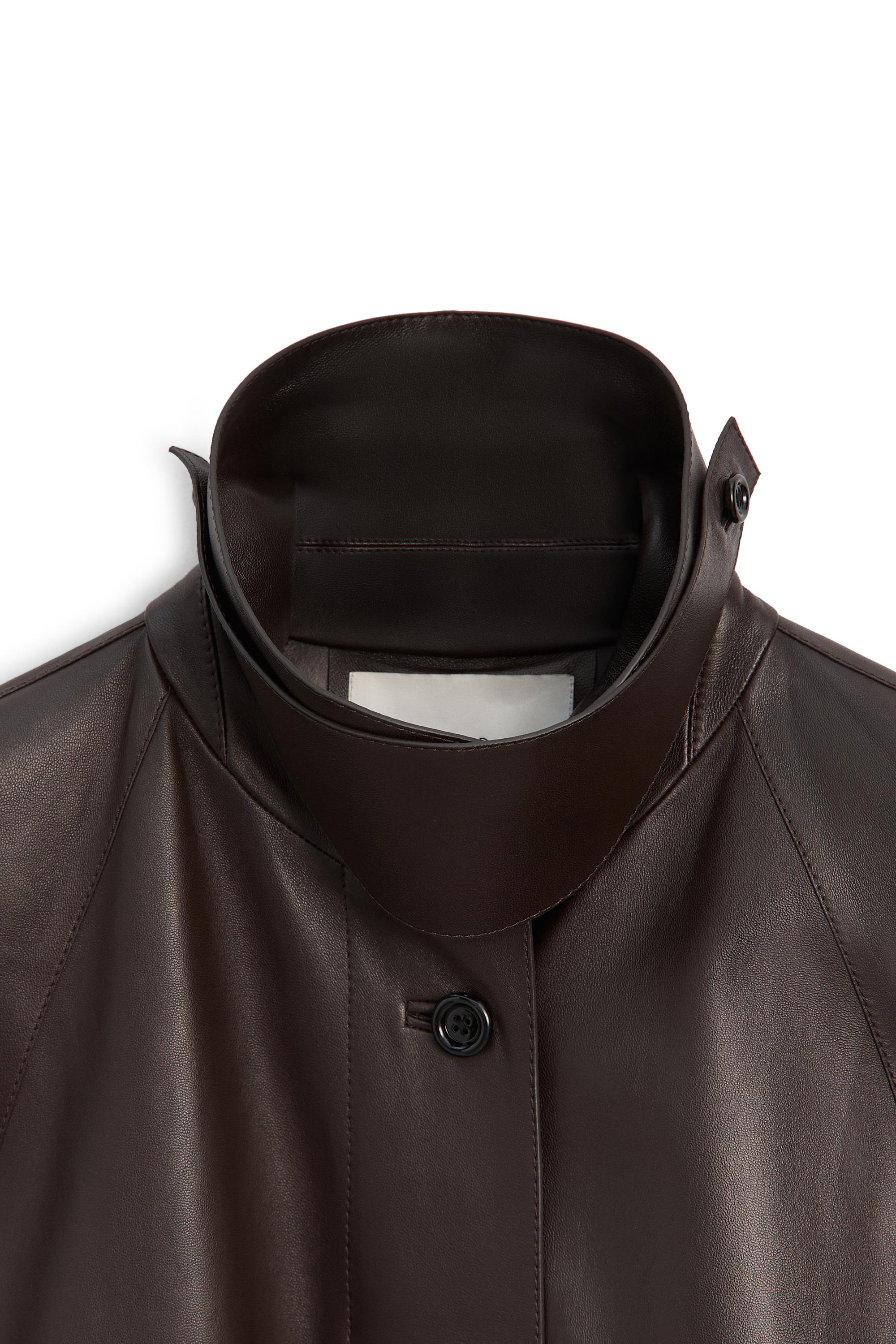 Long nappa leather trench coat with belt - LIMITED EDITION