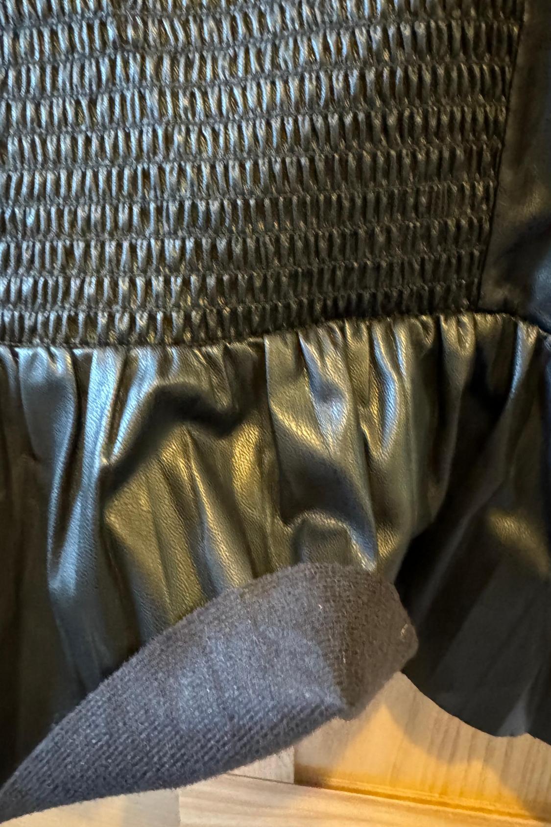 FAUX LEATHER PEPLUM TOP - Image 5