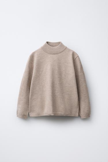 TRICOT TRUI MET PERKINS KRAAG - Zand van Zara