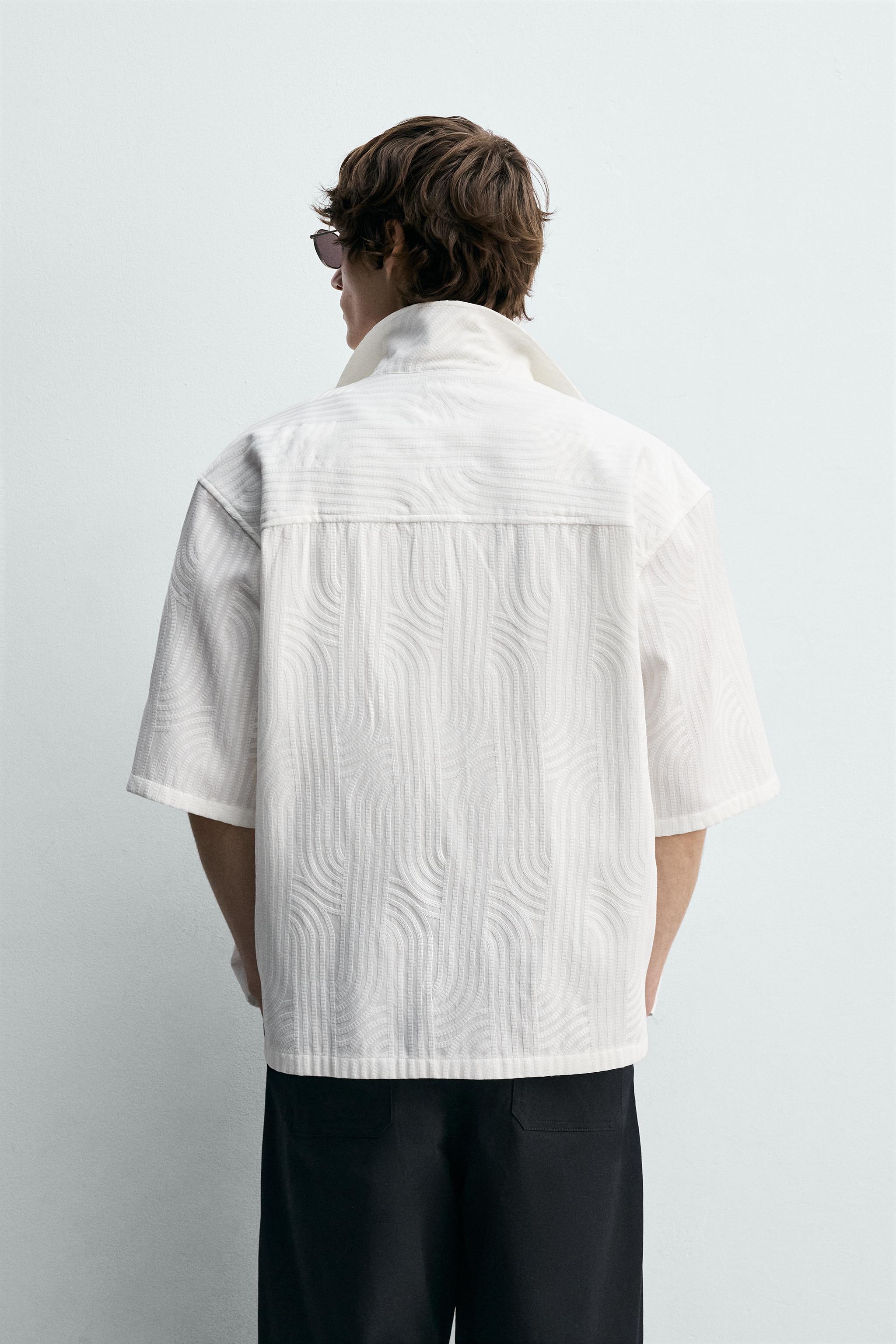 CHEMISE JACQUARD BRODÉE