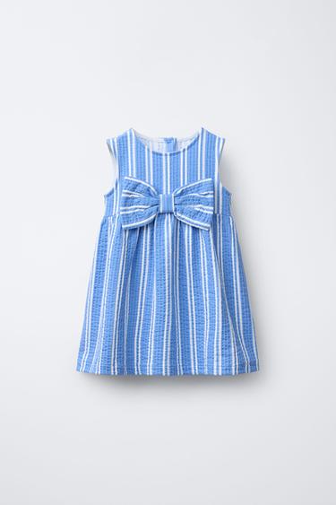 VESTIDO ESTAMPADO MAXI LAÇO - Azulão da Zara