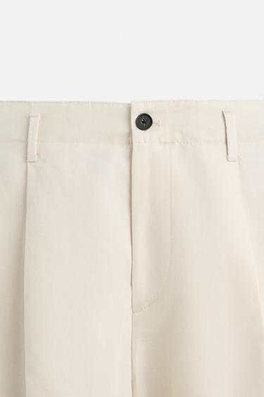 PANTALON DE COSTUME À PLIS - Sable de Zara - Image 6