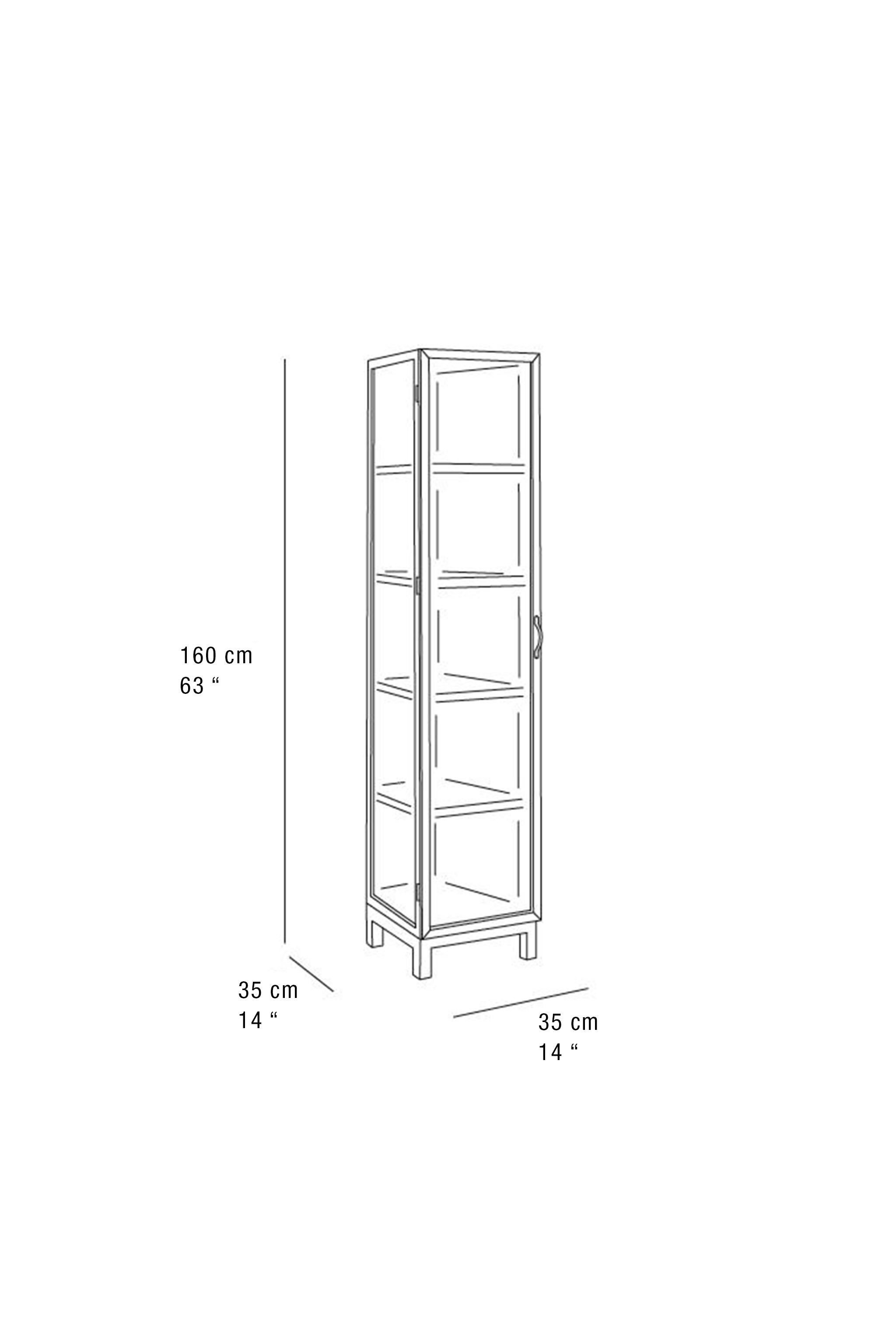 MEUBLE DE RANGEMENT EN FRÊNE PORTES VITRÉES