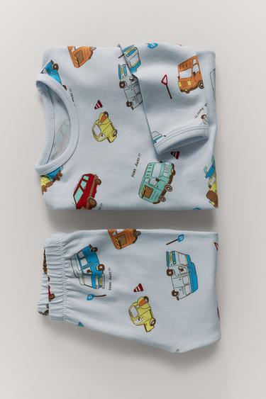 1 1/2-6 YEARS/ CAR PRINT PYJAMAS - Blue by Zara