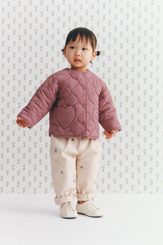 HEART POCKET PADDED JACKET - Plum by Zara - Image 0