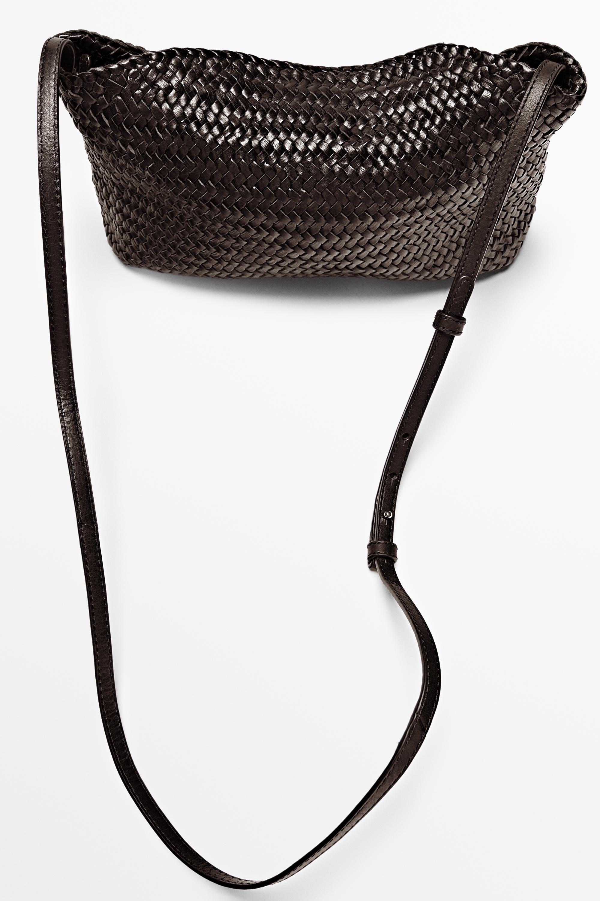 Sac en cuir nappa tressé