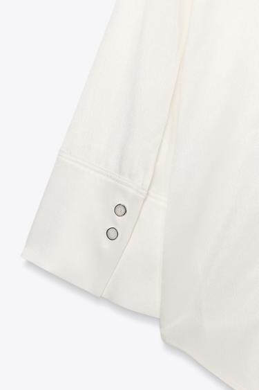 Jupe Longue Fluide Zara - Blanc Cassé, Taille M, Neuve Avec étiquettes Et Ceinture