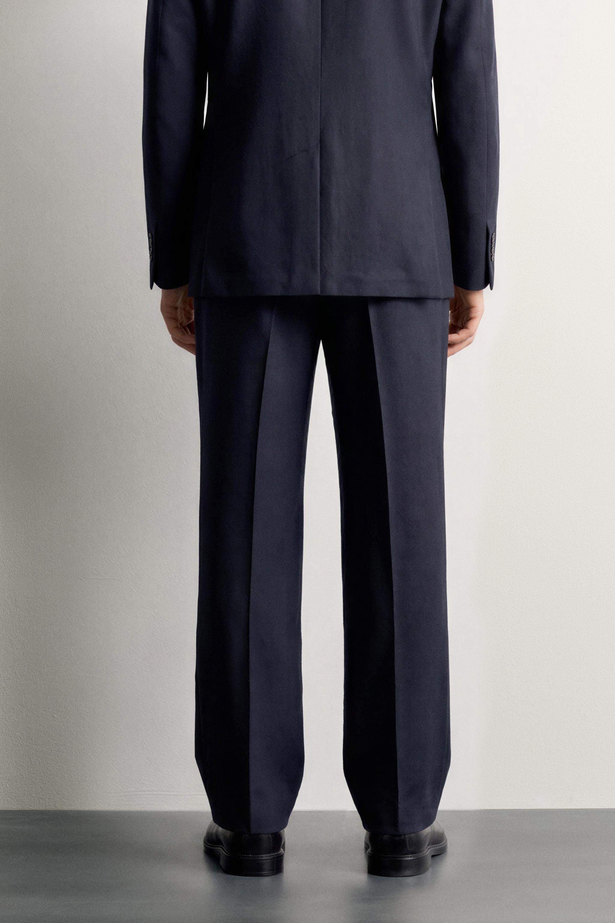 AARON LEVINE X ZARA 100% WOOL SUIT TROUSERS
