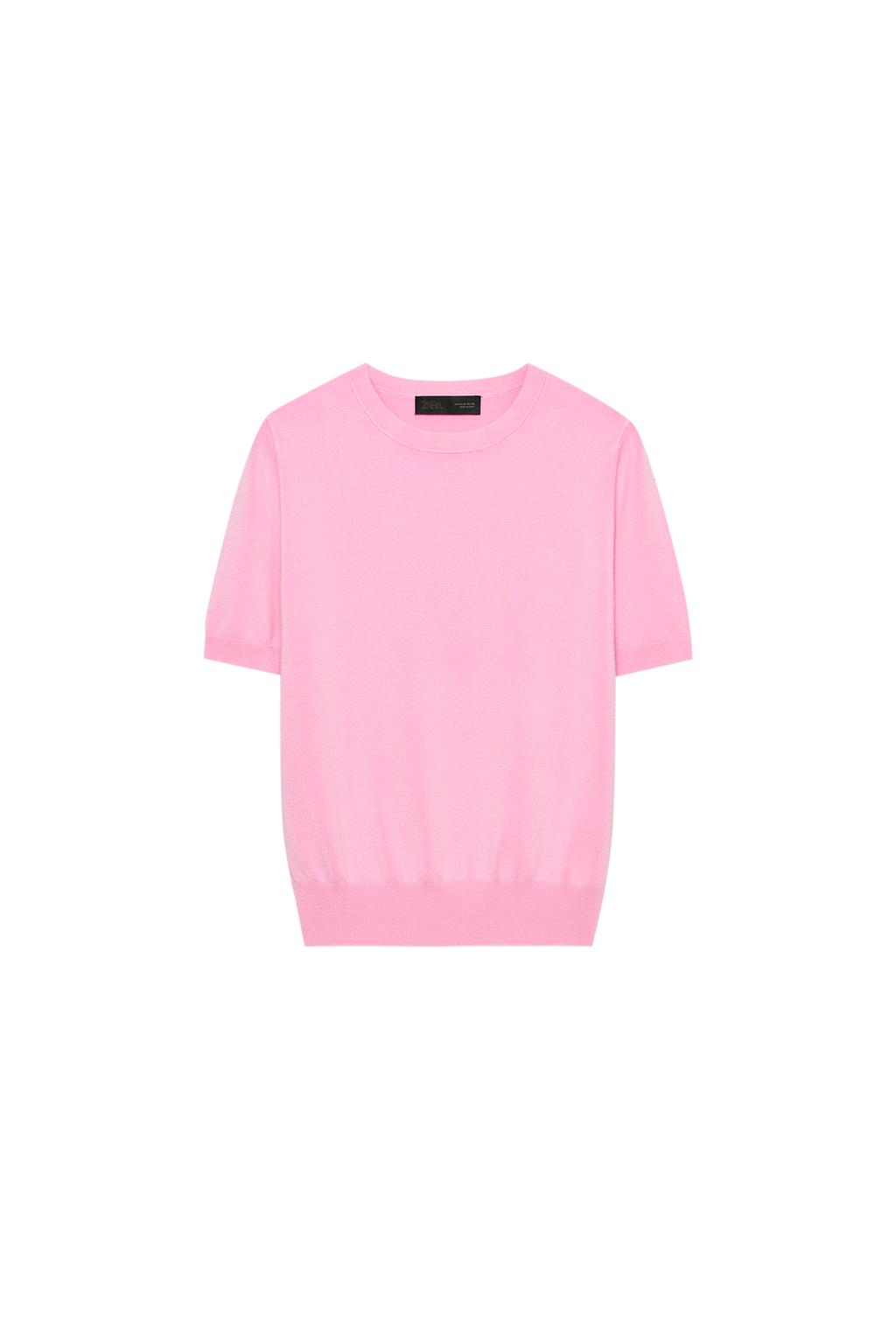 PLAIN KNIT BASIC SHORT SLEEVE TOP - image 3