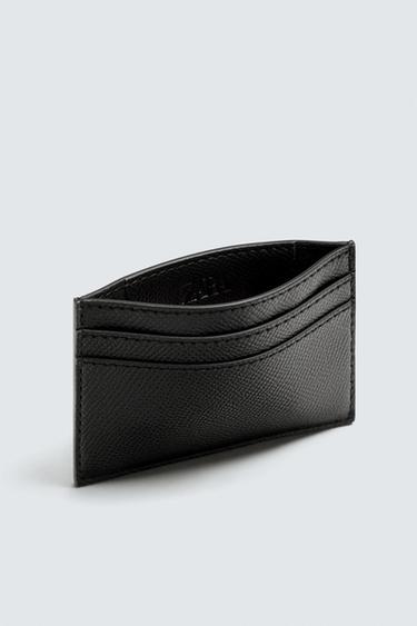 PORTE-CARTES TEXTURÉ - Noir de Zara - Image 3