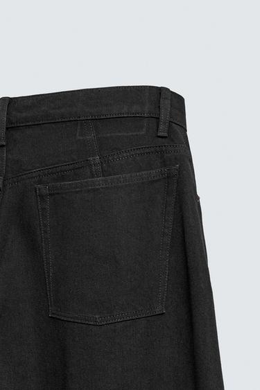 BARREL FIT JEANS WITH ZIPS - Black by Zara - Image 10