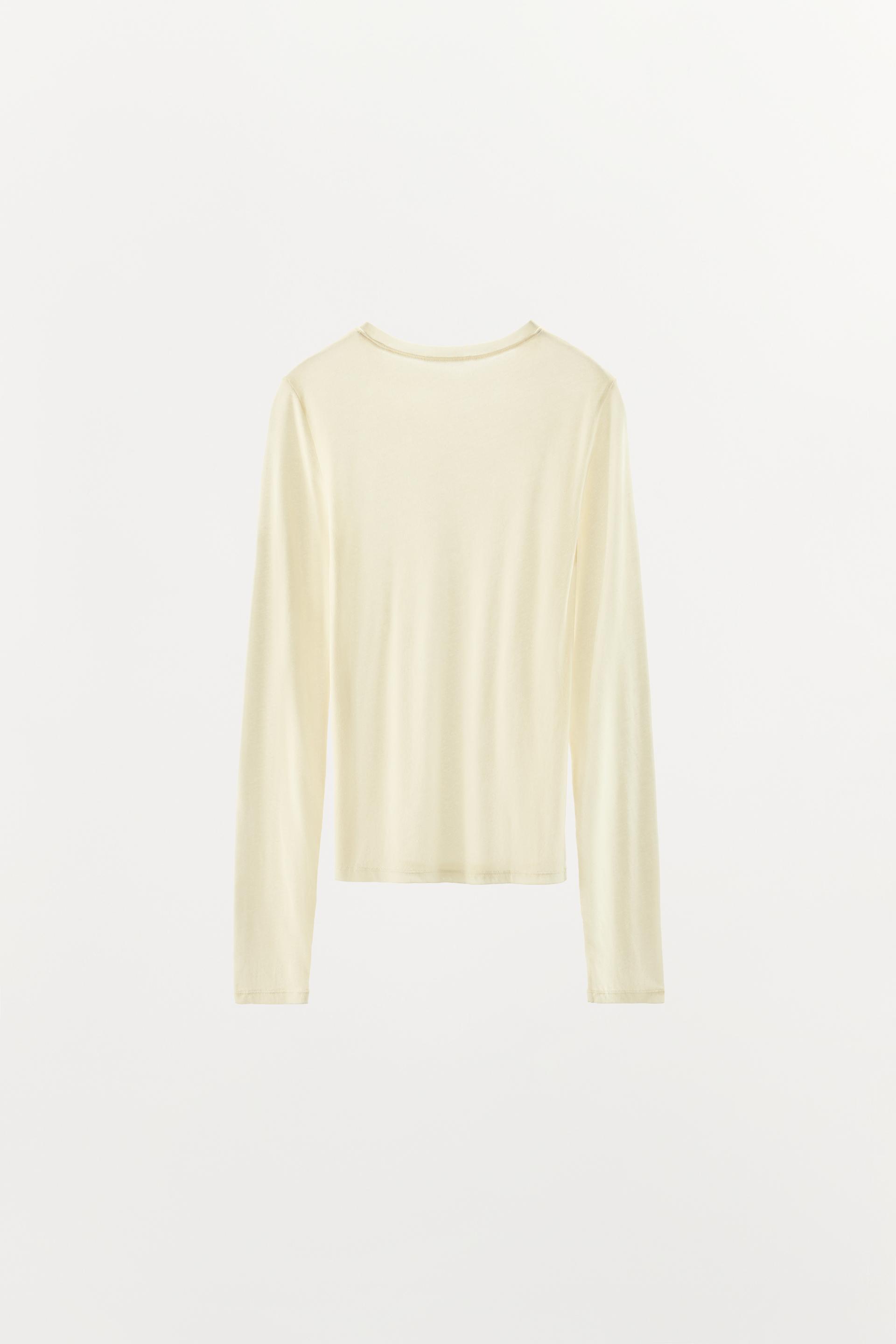 SILK BLEND LONG-SLEEVE T-SHIRT thumbnail 7