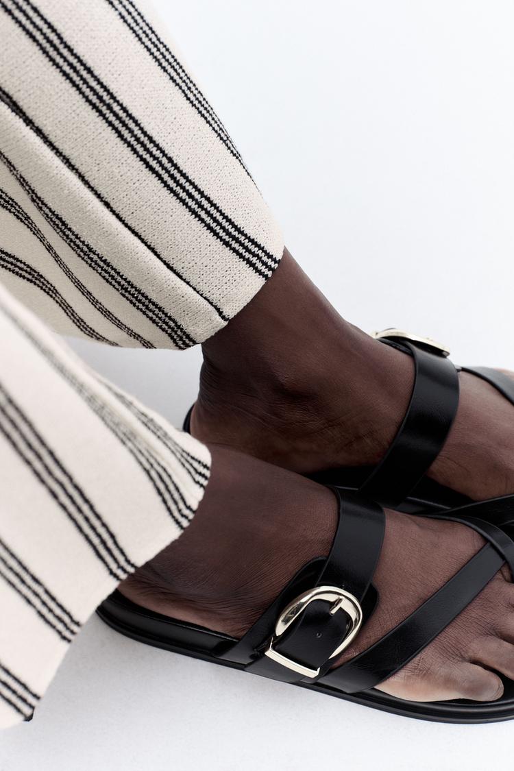 Sandalias Romanas Zara Calzado Mujer Sandalias Sandalias Negras
