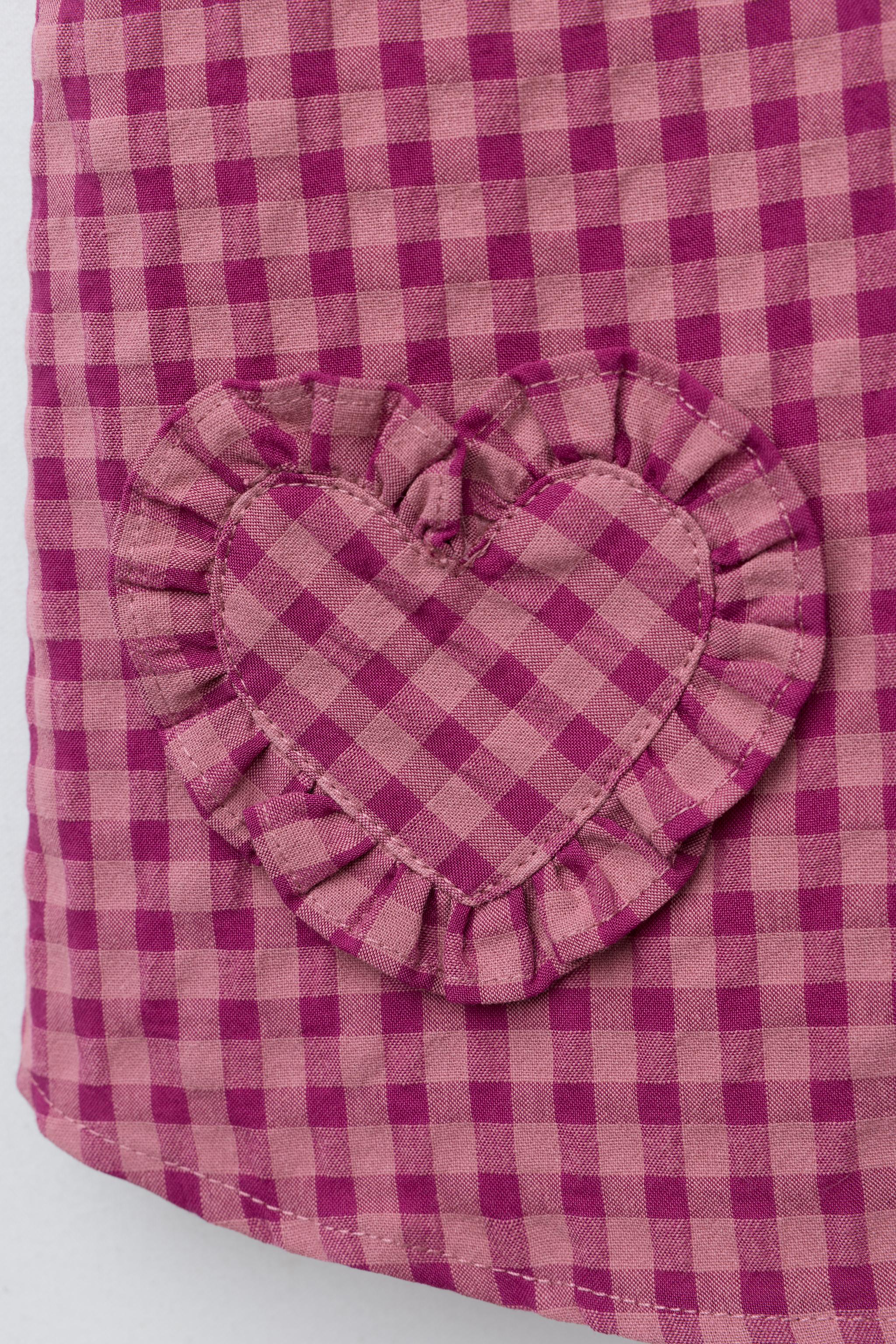 BLOUSE VOLANTS CARREAUX VICHY