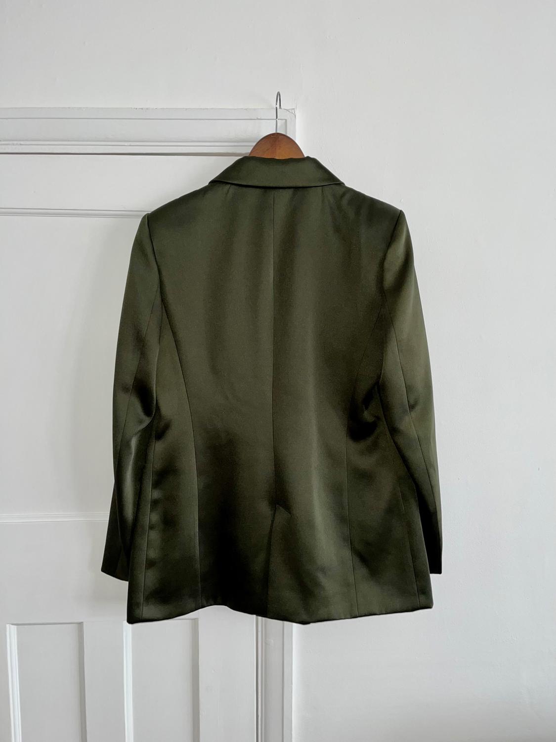 DOUBLE-BREASTED SATIN BLAZER - Image 2