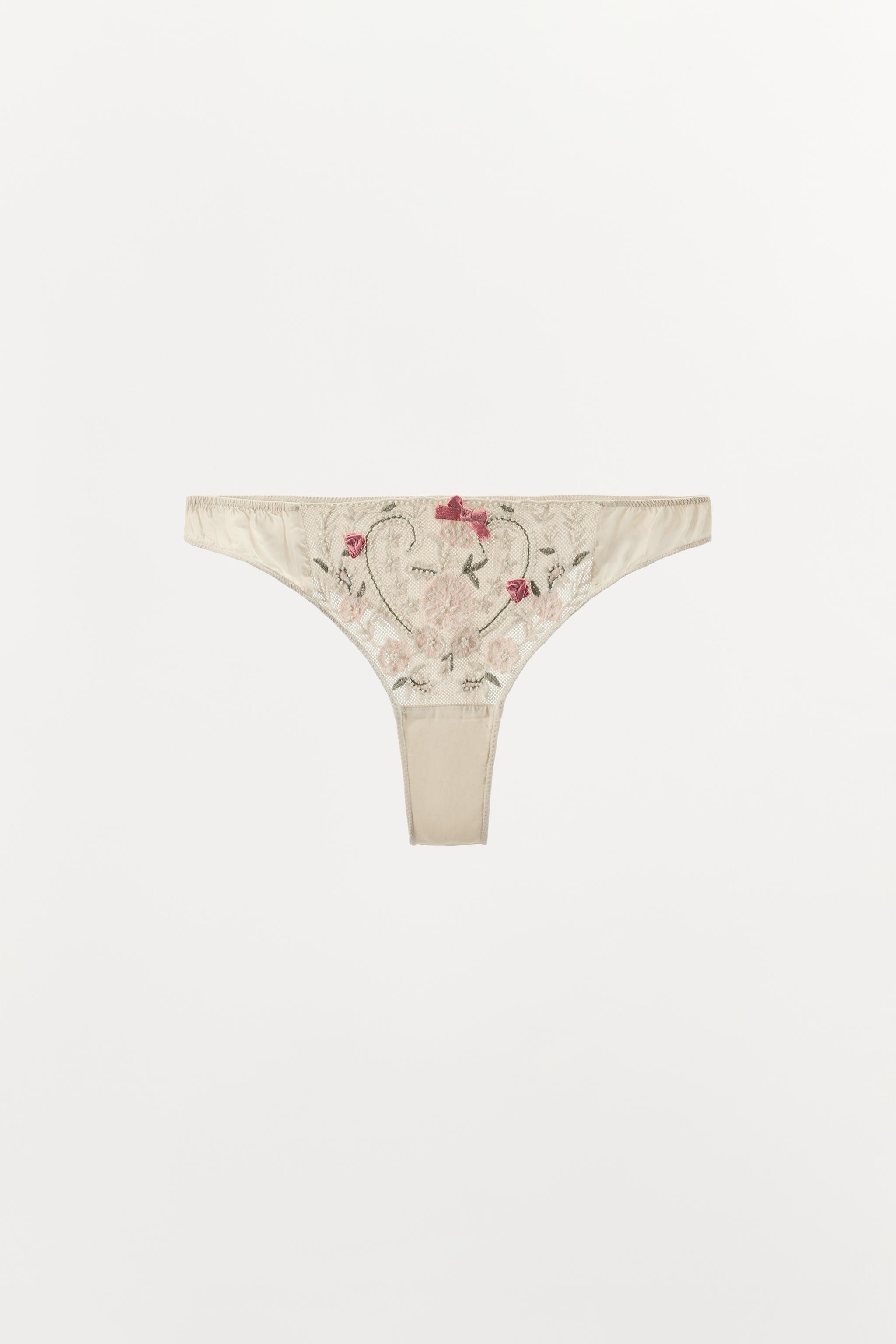 CULOTTE BIMATIÈRE TULLE BRODERIES FANTAISIE