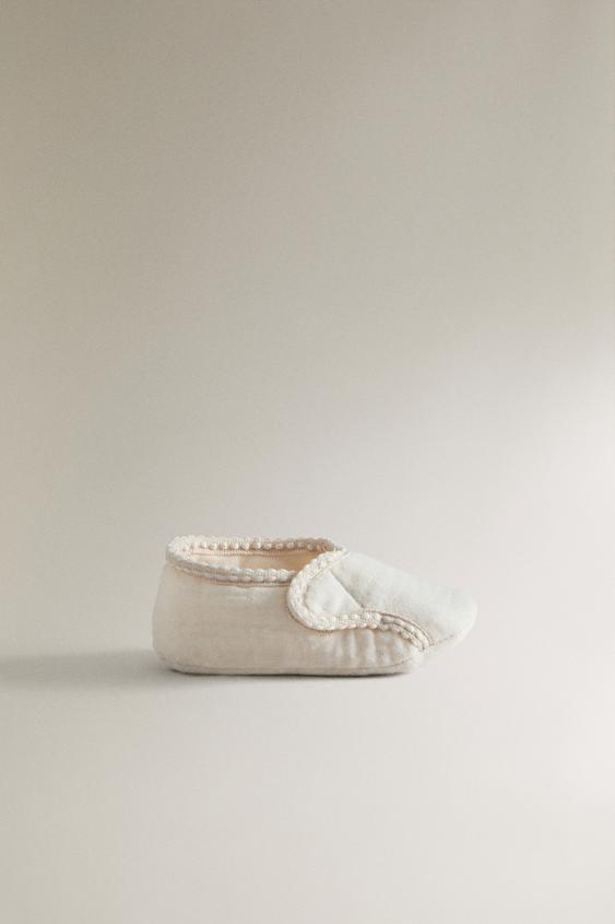 FABRIC BOOTIES - Beige by Zara - Image 0
