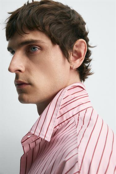MICKEY MOUSE PATCH STRIPED SHIRT HARRY LAMBERT FOR ZARA X DISNEY - Pink by Zara - Image 4