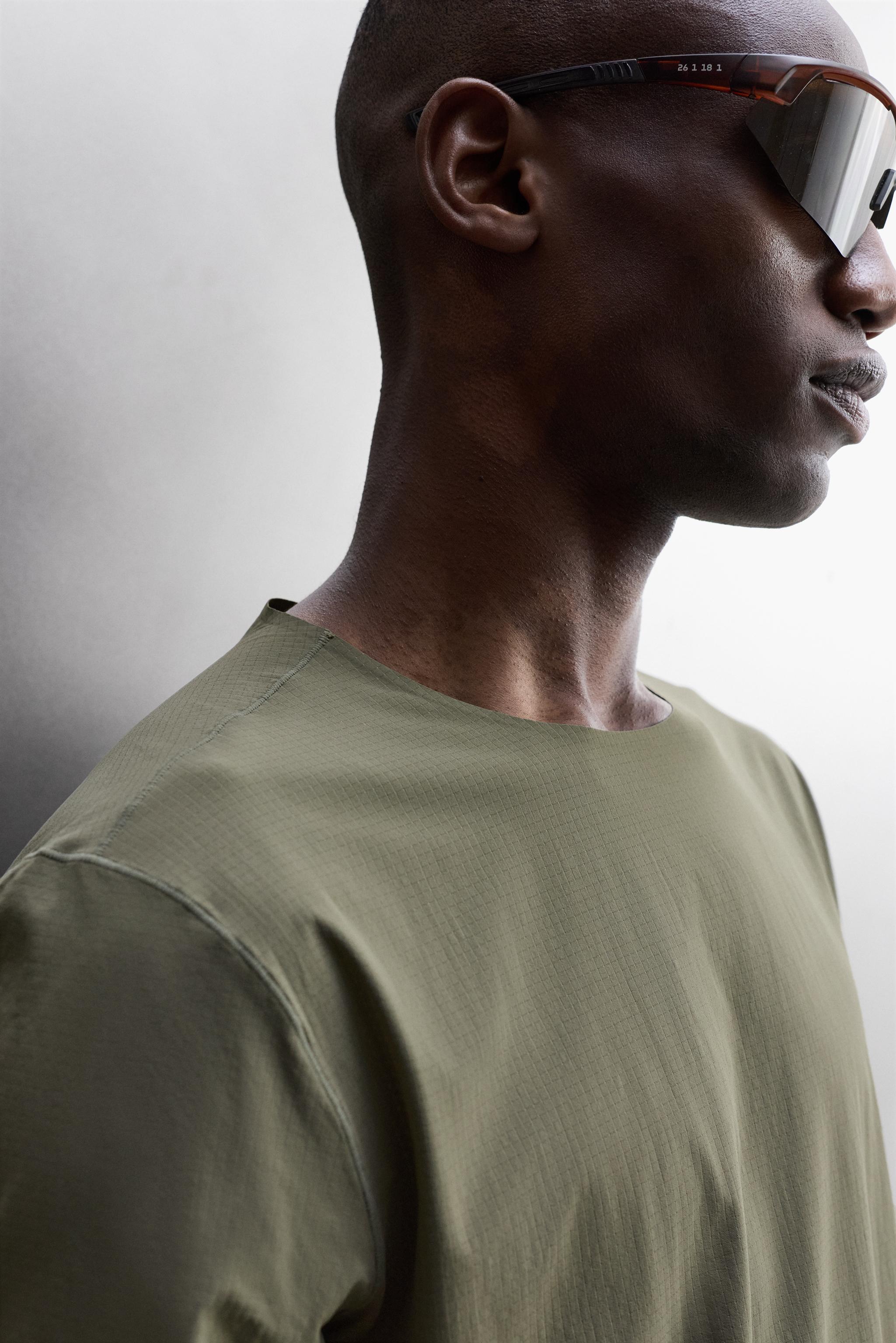 Мужские рубашки Zara TECHNICAL TEXTURED SHIRT — фото 6
