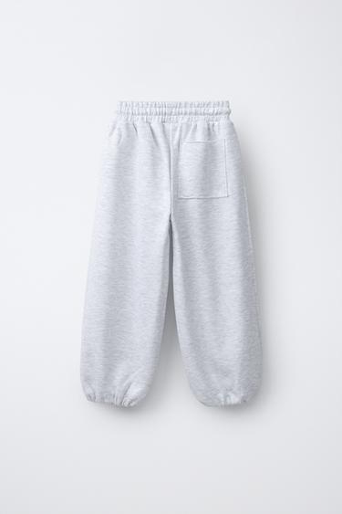 PANTALON DE JOGGING RELAXED À BORD FRANC - Gris chiné de Zara - Image 1