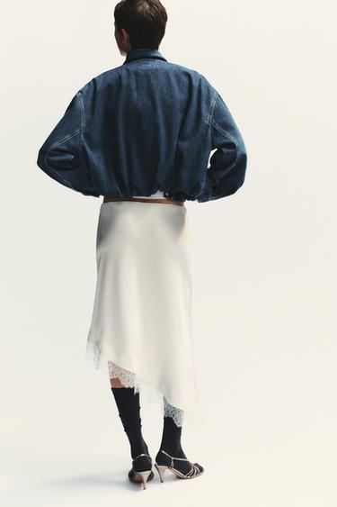VESTE EN DENIM TRF - Bleu de Zara - Image 7