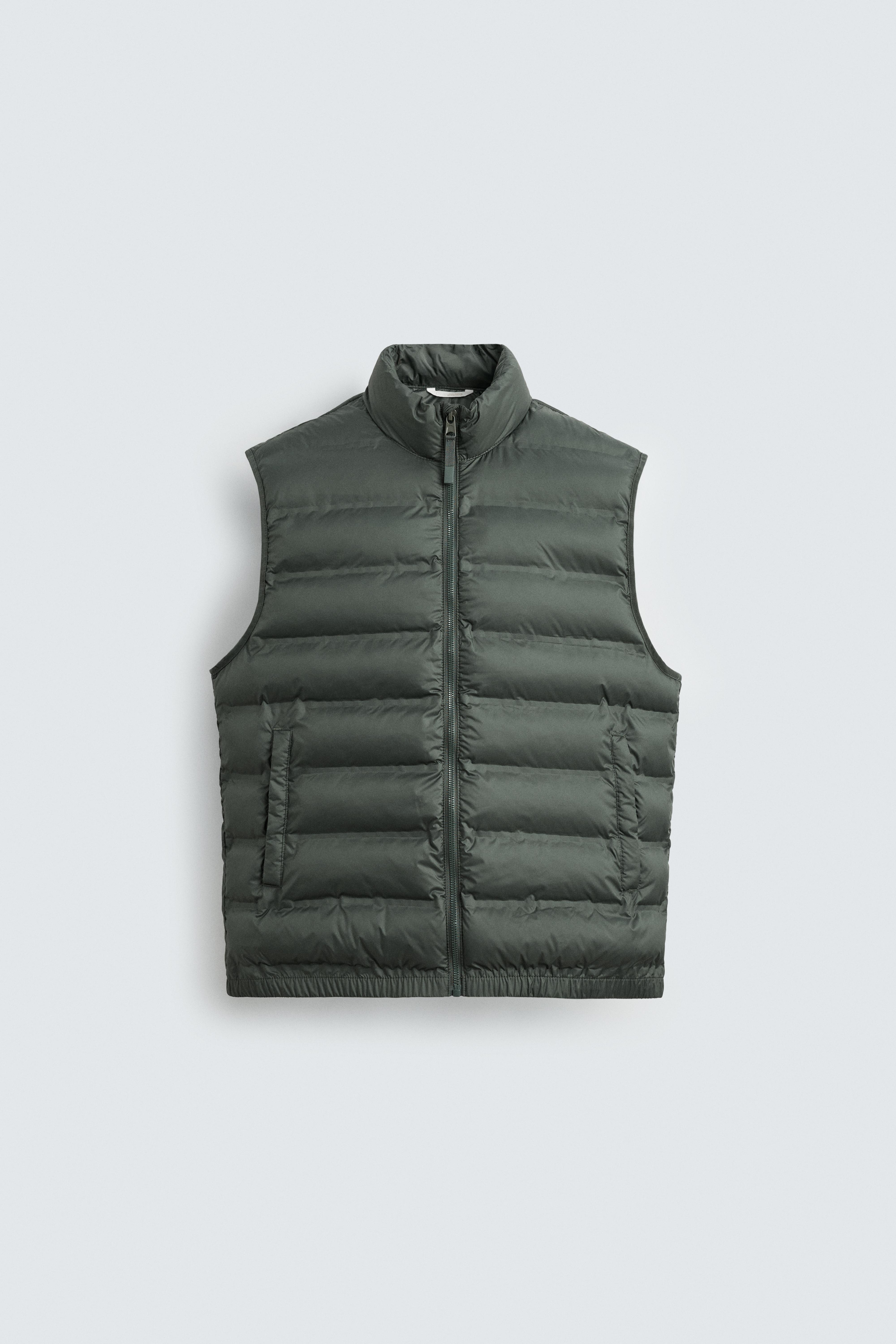 WATER-REPELLENT LIGHTWEIGHT PUFFER GILET Navy blue ZARA United