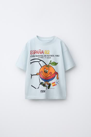 FIFA WORLD CUP ™ 1982 PRINTED T-SHIRT - Sky blue by Zara