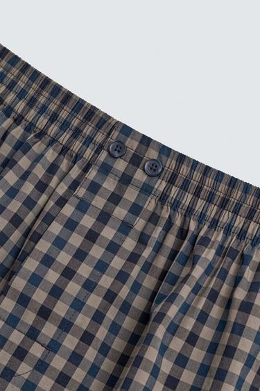 LIMITED EDITION CHECK POPLIN BOXERS - Multicoloured by Zara - Image 7